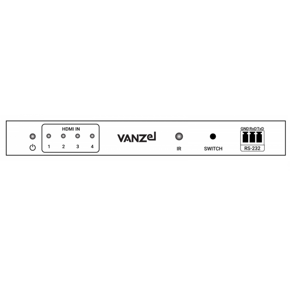 VANZEL HDMI Switch 4 in 1 out รองรับความละเอียด 8K60Hz, 4K120Hz รุ่น ...