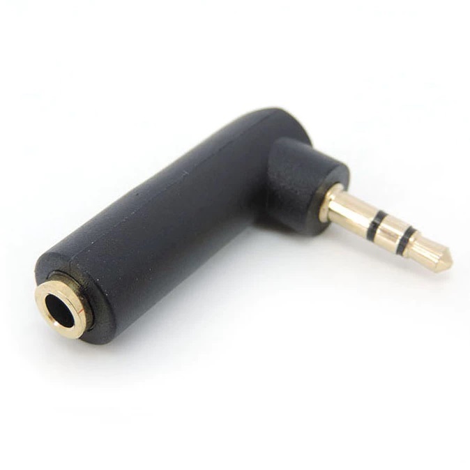 Stereo 3.5mm L adapter TSR ผู้ เมีย หัวงอ สะดวกพื้นที่เสียบ กันสายหัก 3 ...