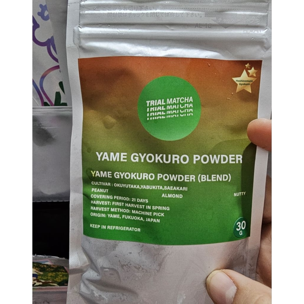 Trial matcha ผงเกียวกุโระยาเมะ Yame Gyokuro Power 30g ของแท้ exp.30/06 ...