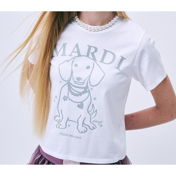 MARDI SWEATSHIRT SWING THE TAIL DDANJI FLOWER CHOKER_OATMEAL BLACK
