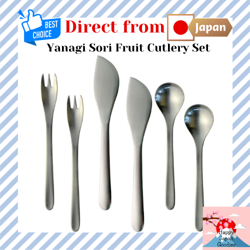 Yanagi Sori Fruit Cutlery Set 1250 6 Spoons Fork Butter Knife Made in