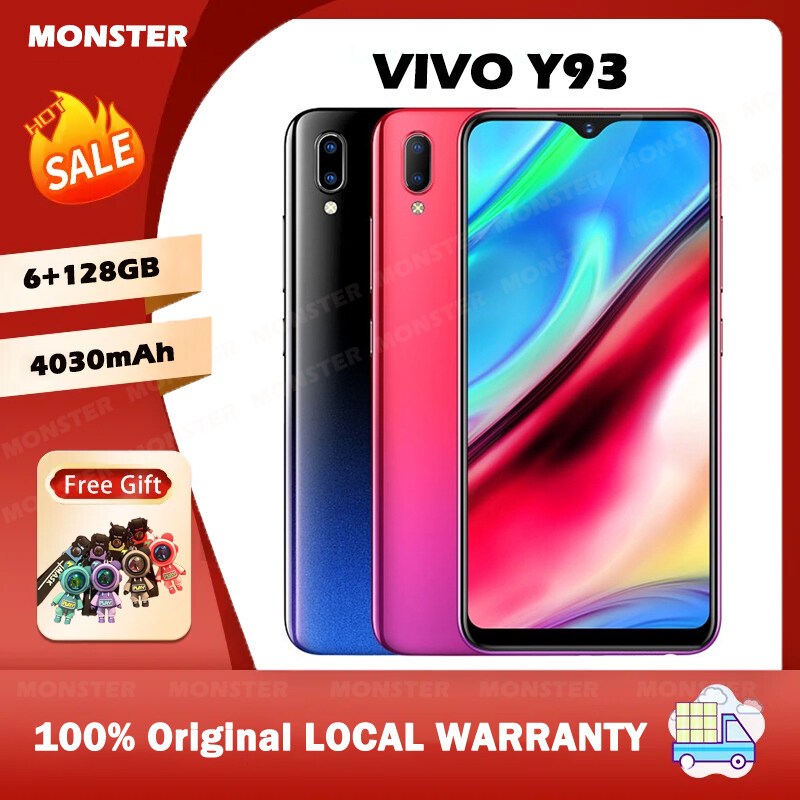 VIVO Y93 โทรศัพท์เดิมขายเต็มหน้าจอ 6.2 นิ้วกล้อง 8MP + 13MP 6GB RAM ...
