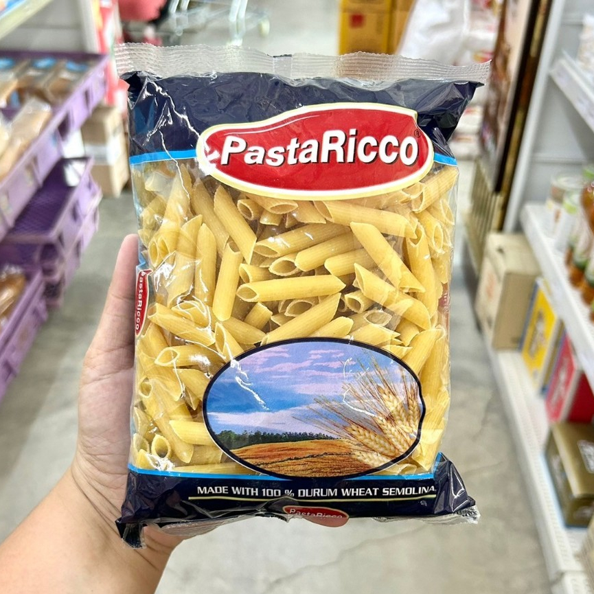 เส้นสปาร์เก็ตตี้ / มักกะโรนี / เส้นเพนเน่ ตรา PASTA RICCO 400 g ...