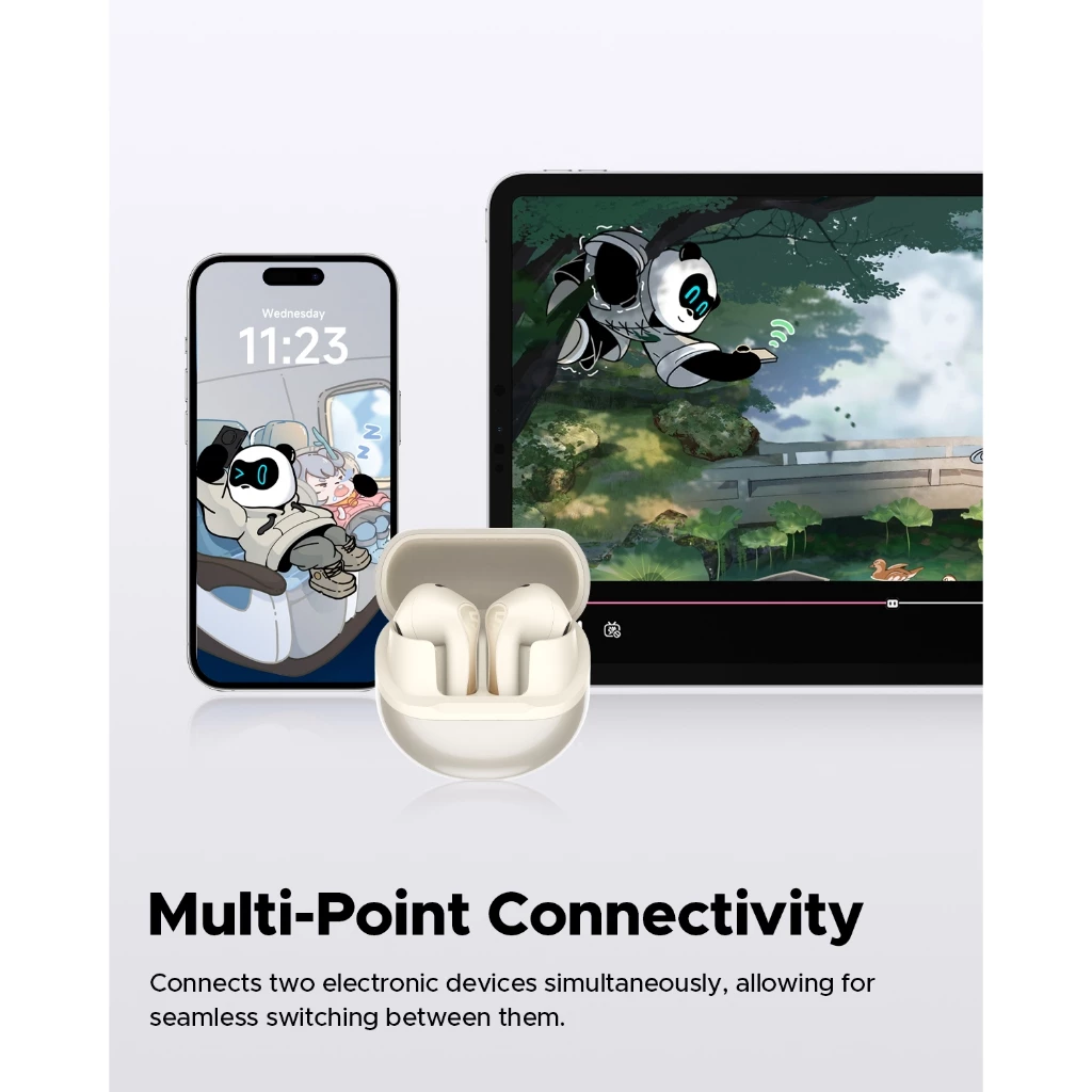 SOUNDPEATS Air5 หูฟังบลูทูธ 5.4 มี Game Mode หูฟังไร้สาย Snapdragon Sound aptX มี ANC