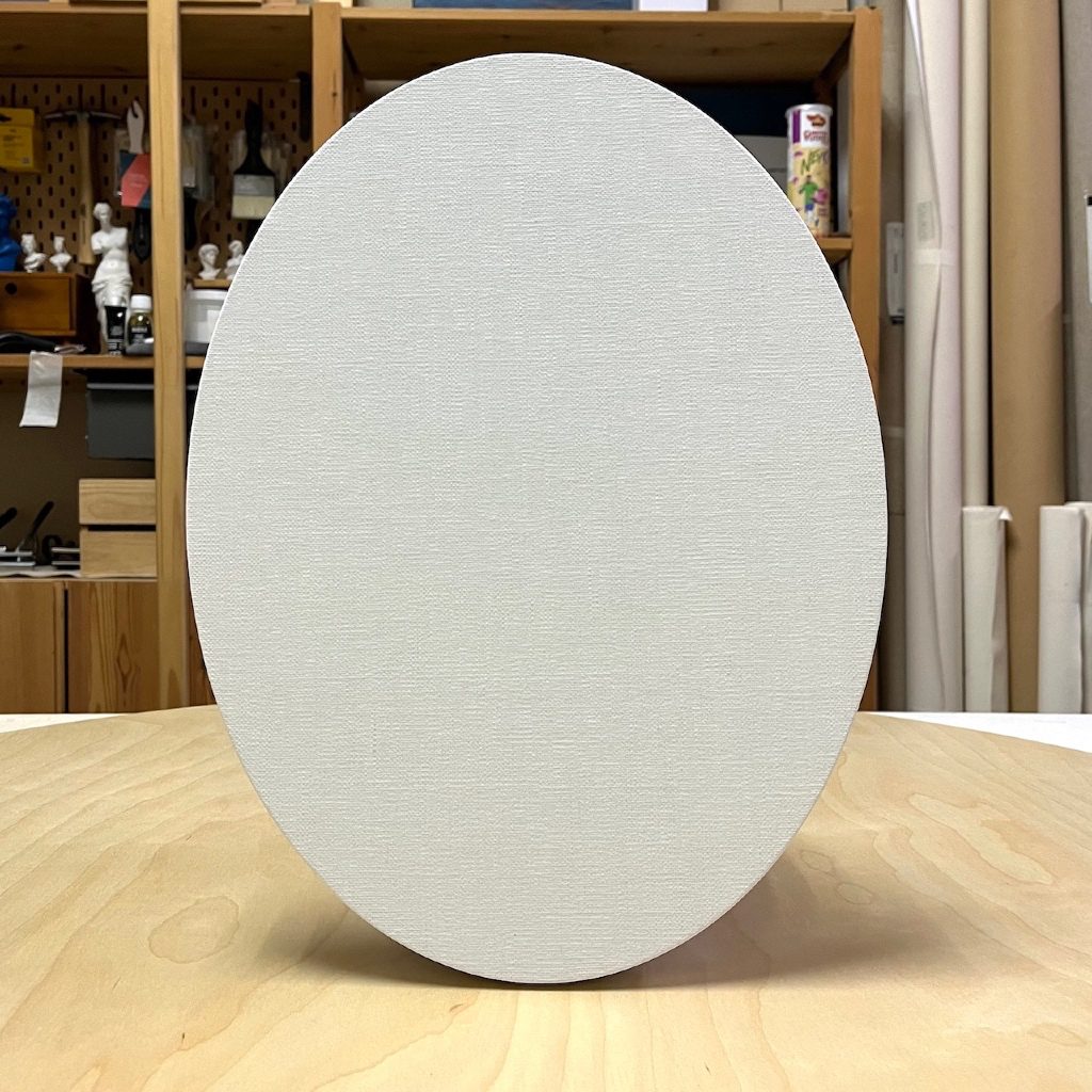 ARTISTS' OVAL CANVAS PANEL / โครงเฟรมปิดไม้อัดเบริช์รูปวงรีพร้อมขึงผ้า ...