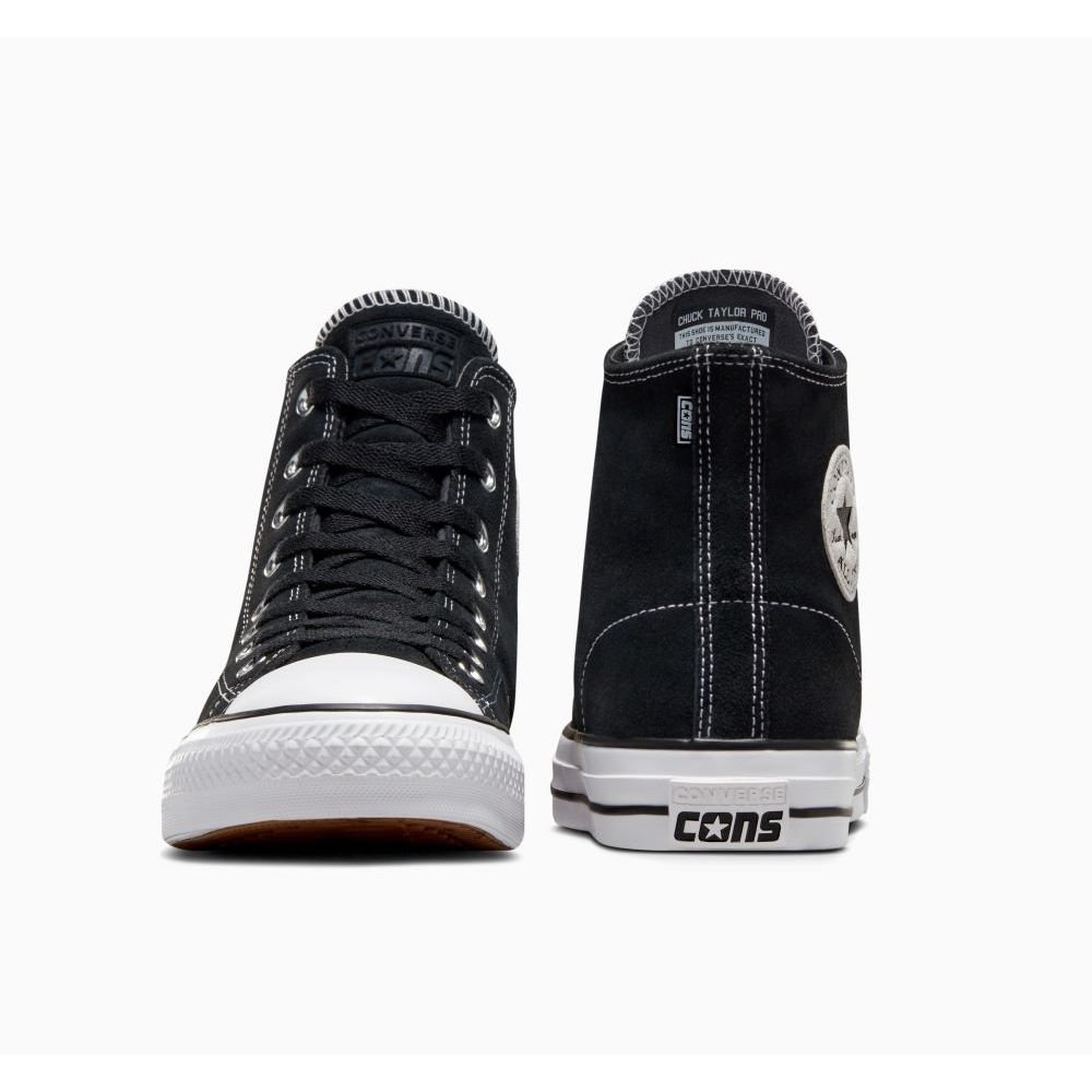 CONVERSE รองเท้าผ้าใบ CHUCK TAYLOR ALL STAR PRO SUEDE HI UNISEX ดำ ...