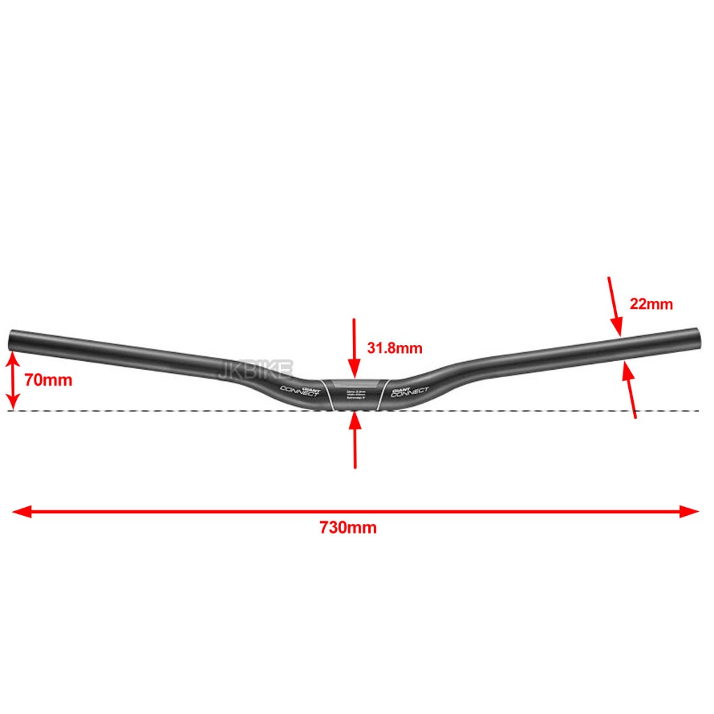 (!!ด่วนจำนวนจำกัด) แฮนด์ยกจักรยาน GIANT CONNECT TRAIL RISER HANDLEBAR ...