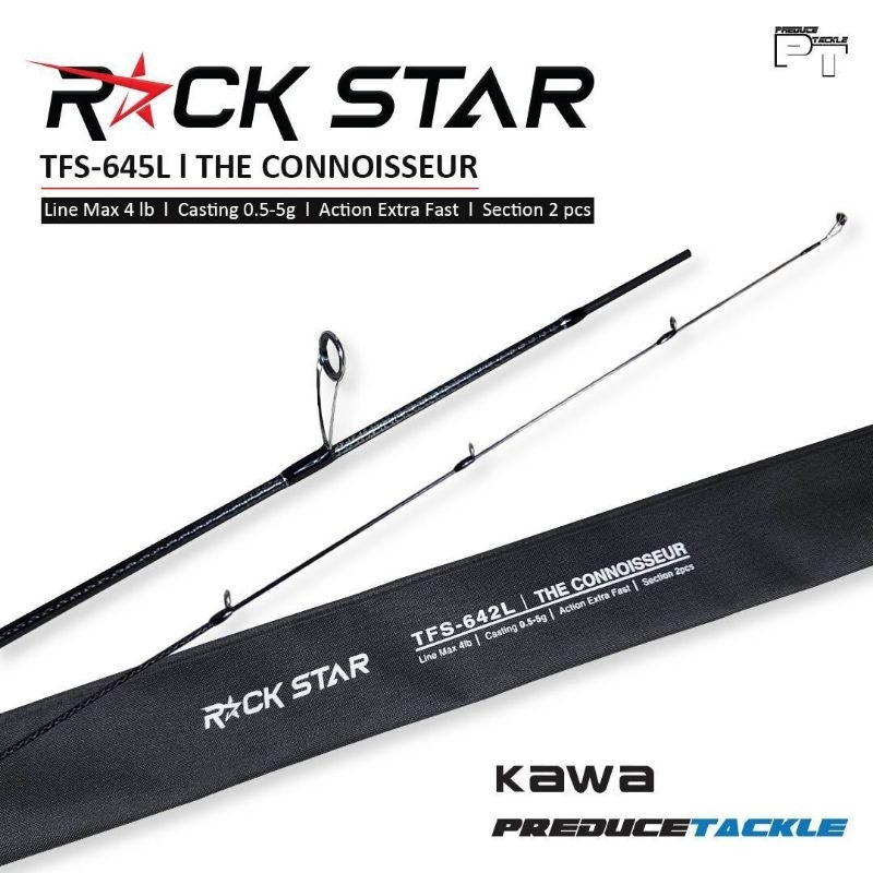 คันตีเหยื่อปลอม KAWA ROCK STAR TFS-645L (2ท่อนต่อกลาง) | Shopee Thailand
