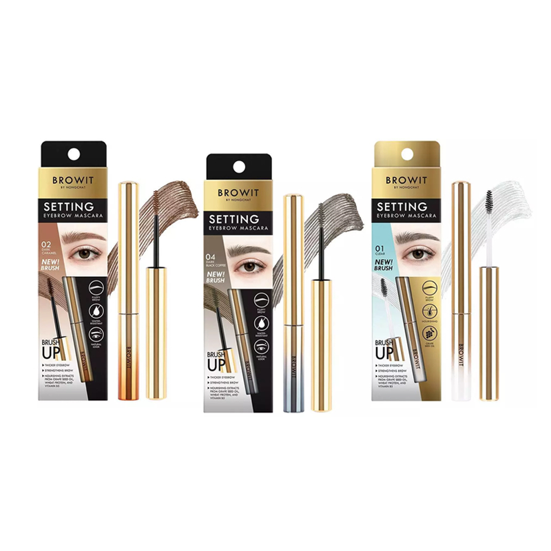[ของแท้] Browit Setting Eyebrow Mascara บราวอิท brown it น้องฉัตร มาสคา ...