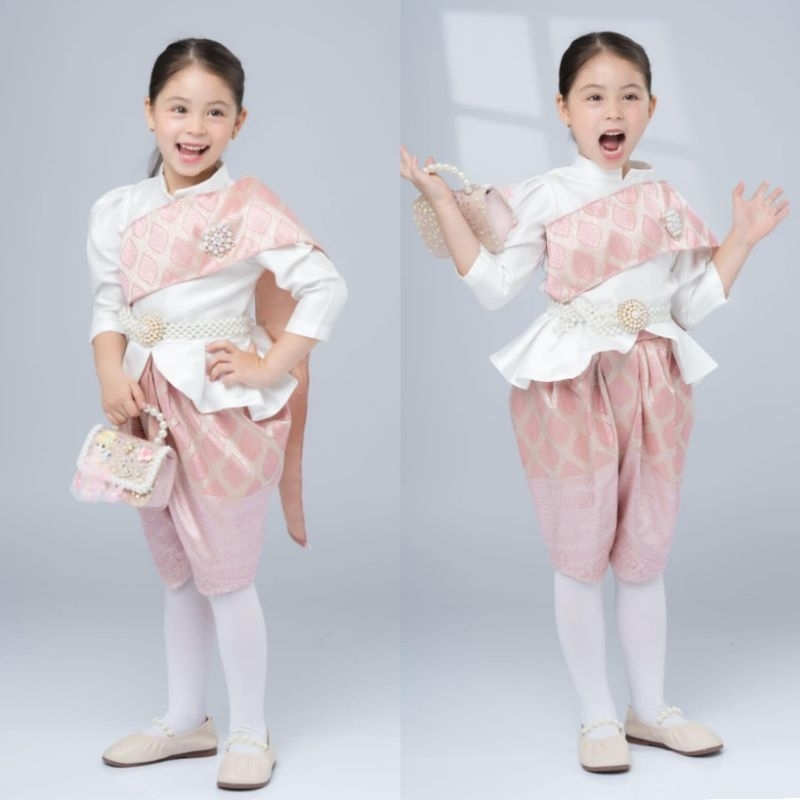 ชุดไทยเด็กแก้วเจ้าจอม AI Jung Clothes ผ้าดี สีละมุน งานประณีต เข้ารูป ส่งไว มุมมองที่ 4