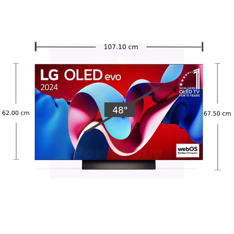 LG OLED OLED48C4PSA 4K SMART TV evo AI 48C4 4K Smart TV 48 นิ้ว รุ่น ...