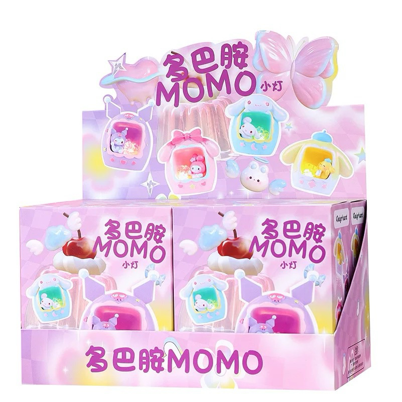 Momo Sanrio Blind Box กล่องสุ่มเปิดไฟได้ กล่องสุ่มมีไฟ Art toys ...