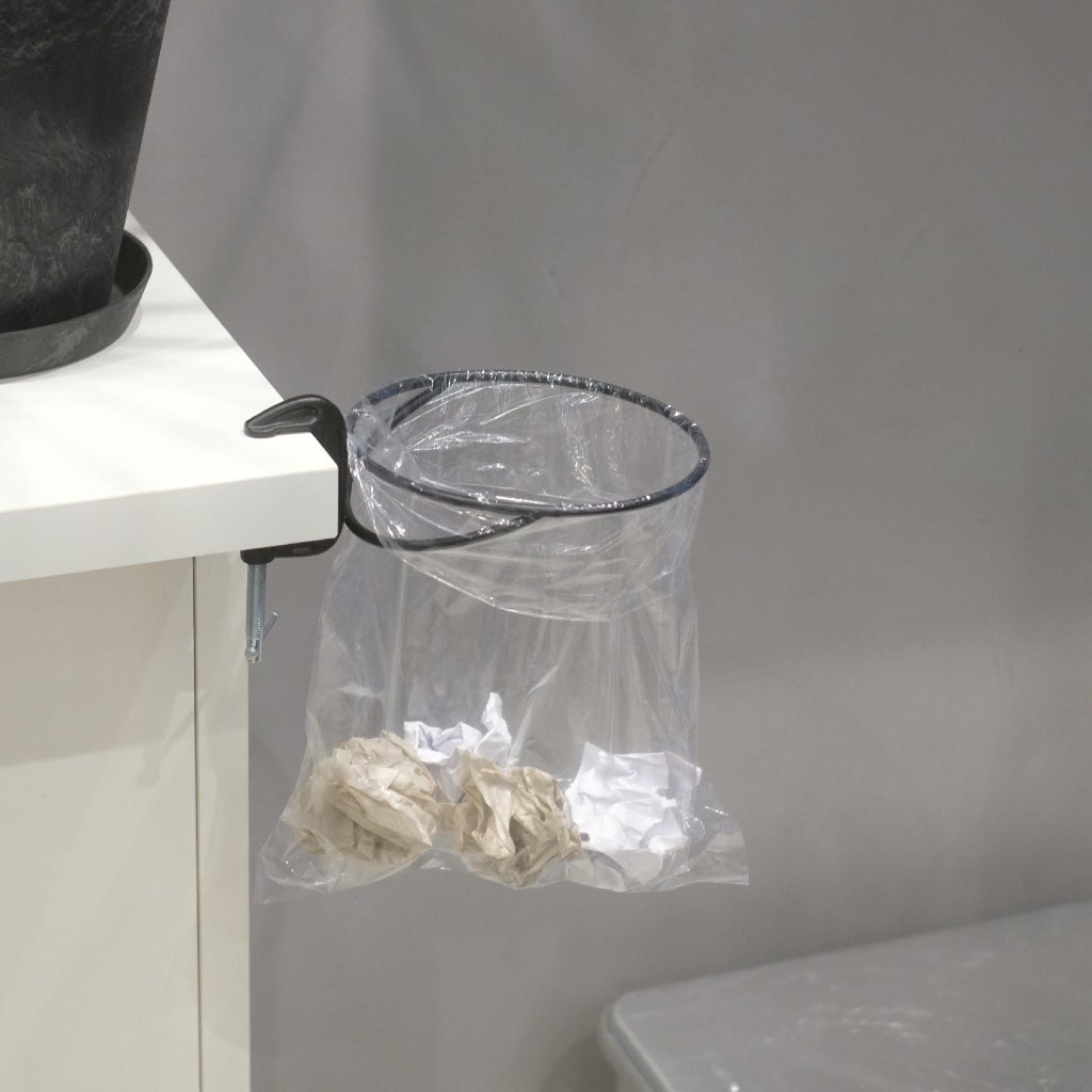 ที่ใส่ถุงขยะ ที่แขวนถุงขยะ ห่วงแขวนถุงขยะ แบบหนีบ THE TRASH RING ...