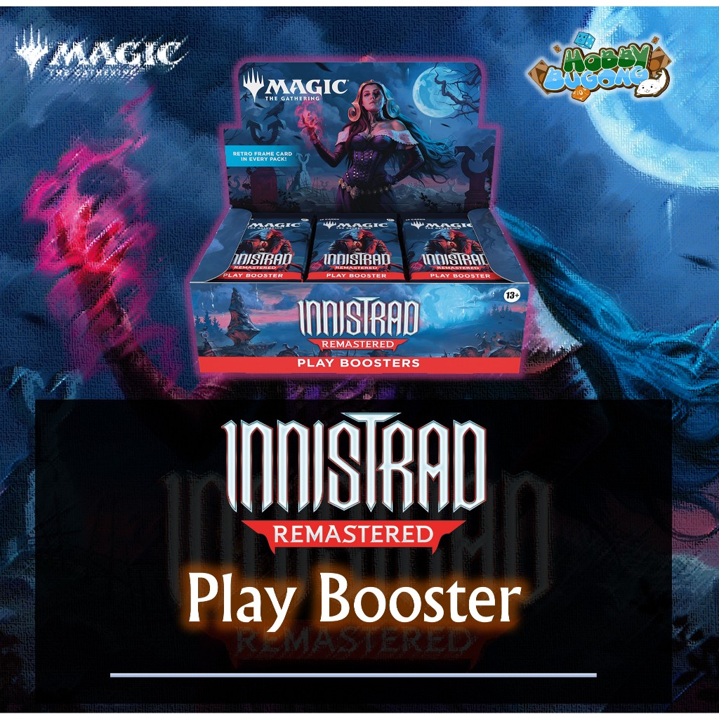 Magic: The Gathering Innistrad Remastered Play Booster Box - 36 Boosters,  Gothic Horror Set Mtg Booster Box