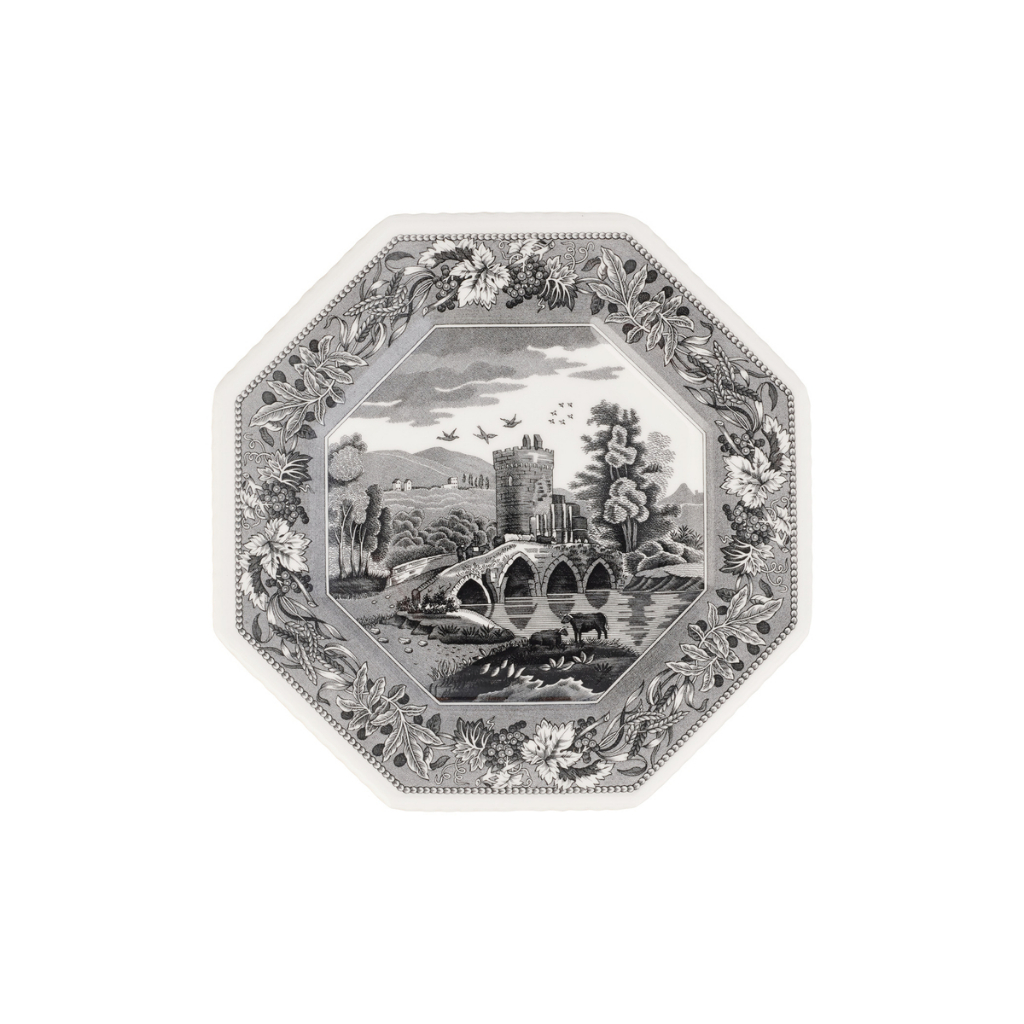 Spode Heritage Octagonal Plate 9.5 Inch, Lucano | Shopee Thailand