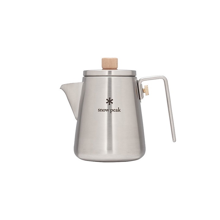 Bouilloire Camping Snow Peak Varistor Field - Acier Inoxydable 1.0L - Pliable Et Portable - Fabriqué Au Japon - Neuf