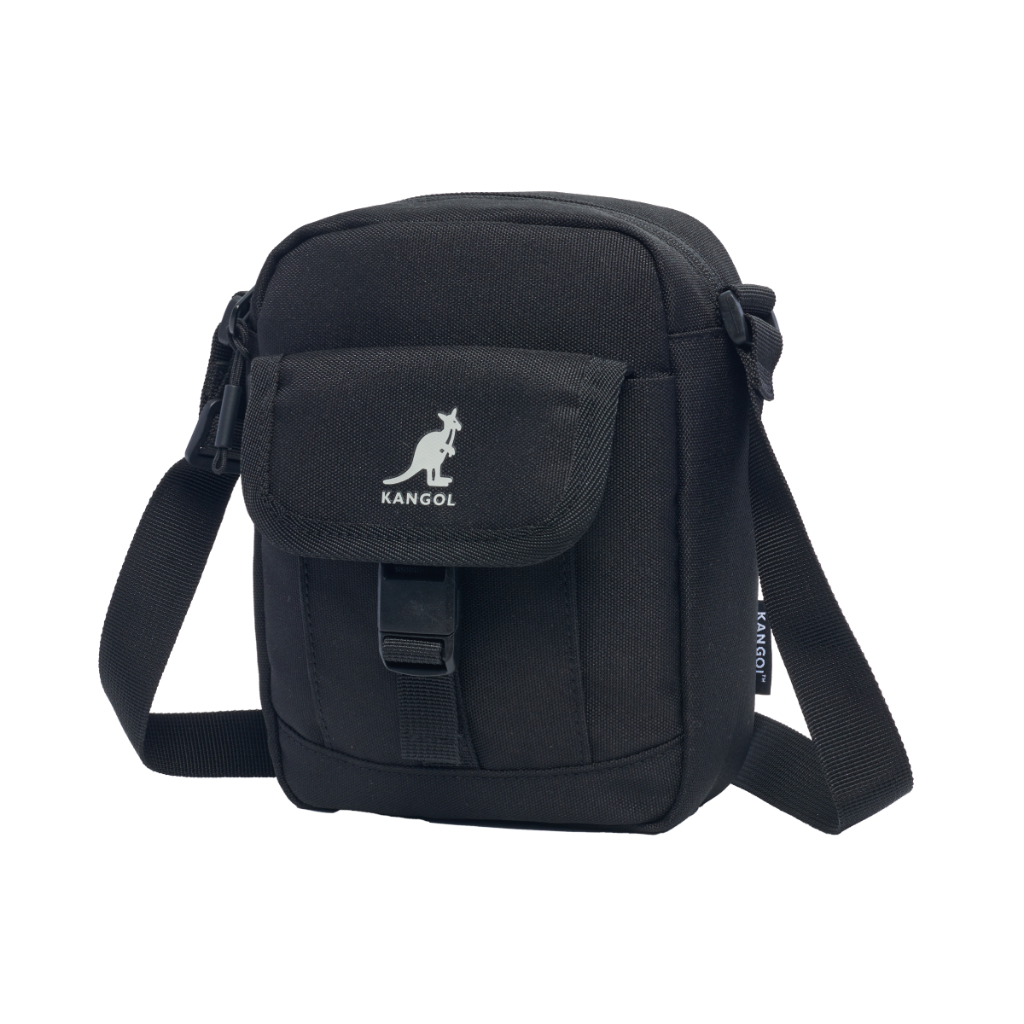 Kangol Small side bag กระเป๋าสะพายข้าง ติดโลโก้ Kangol สีดำ , กากี ...