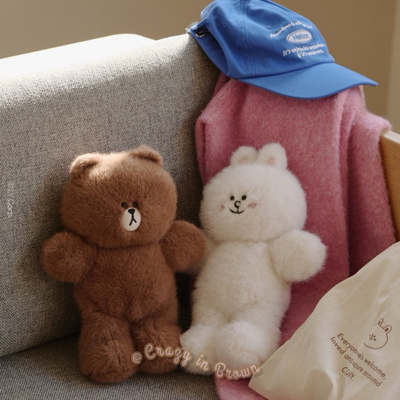 พร้อมส่ง HUG BROWN COLLECTION S3 รวมไอเทมกอดหมี กระเป๋า สลิปเปอร์ พวง ...
