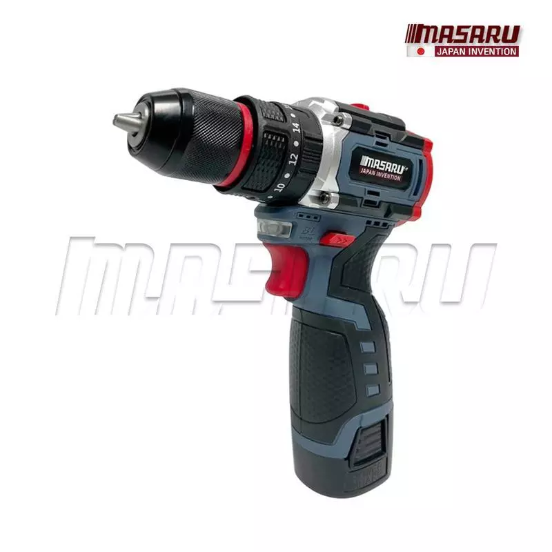 MASARU รุ่น SCDH-120 แรงบิด 60 N.m สว่านกระแทกไร้สาย 3 ระบบ 18V มอเตอร์ Brushless สว่าน ไฟฟ้า ดอกสว่าน อุปกรณ์ครบกล่อง