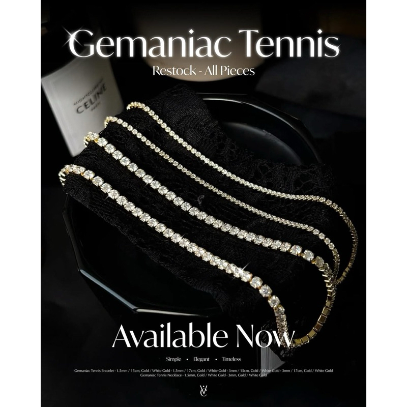 Valichain - Gemaniac Tennis Bracelet/ Necklace | Shopee Thailand