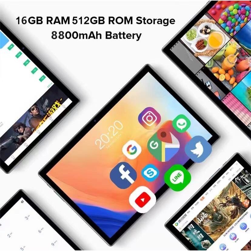 ประกัน3ปี ซื้อ1แถม5 Tablet Oppo แท็บเล็ต Pro14 แท็บเล็ตใหม่ รับภาษาไทย ...