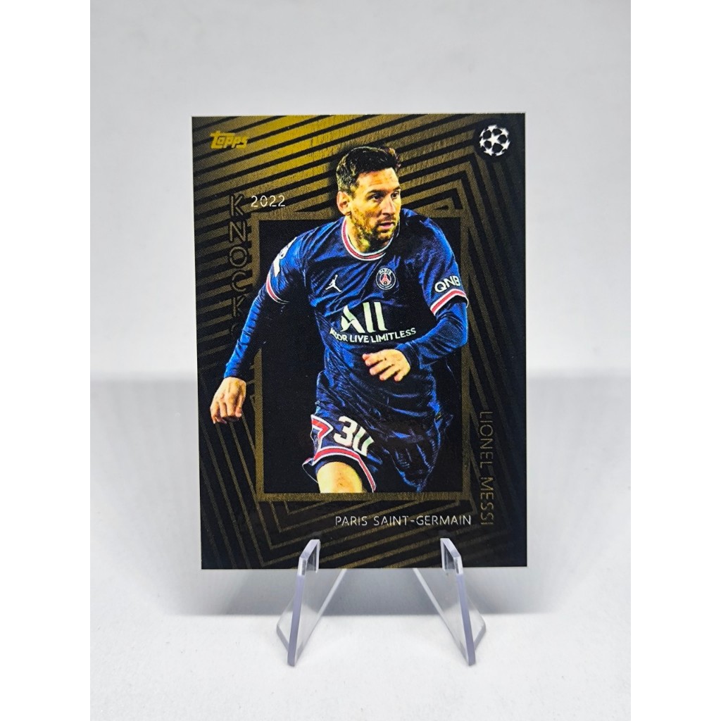 การ์ดบอล Topps Deco Messi UEFA Champions League Soccer Cards | Shopee ...