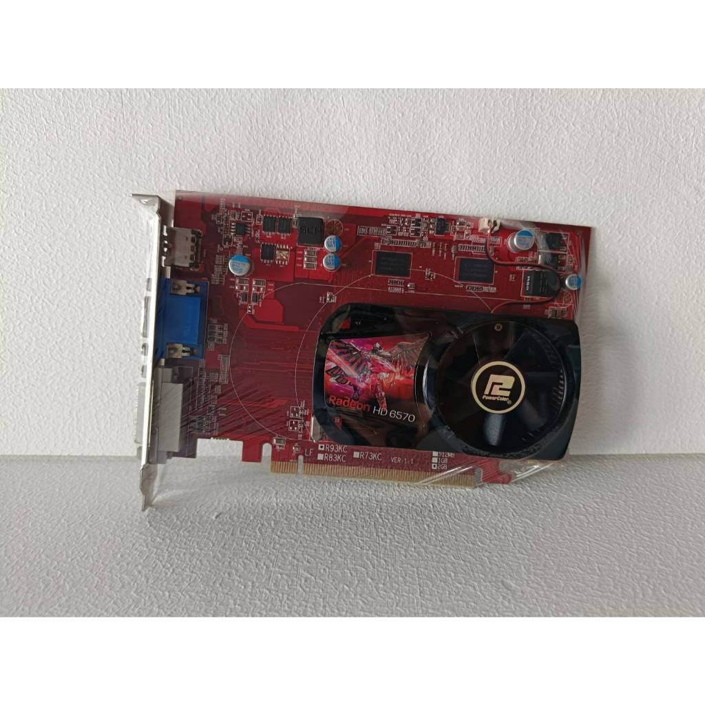 การ์ดจอ PowerColor AMD Radeon HD6570 2GB DDR3 128bit สภาพสวยๆพร้อมใช้ ...