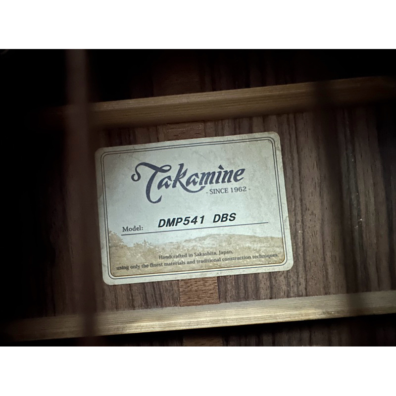 กีตาร์โปร่งไฟฟ้า Takamine DMP541 DBS since 1962 made in japan ภาค