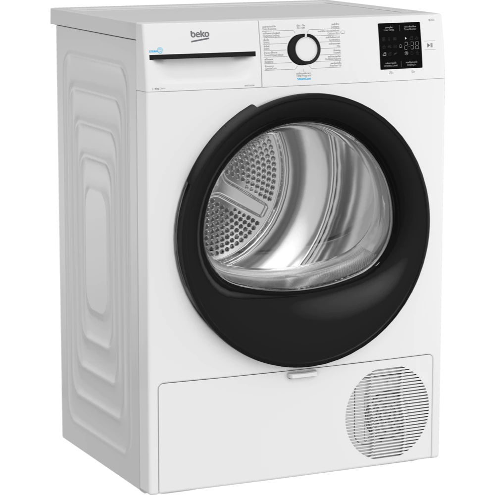 Beko เครื่องอบผ้าระบบ Heat Pump ขนาด 9 กก. รุ่น BM3T3929W ประหยัดพลังงาน A++