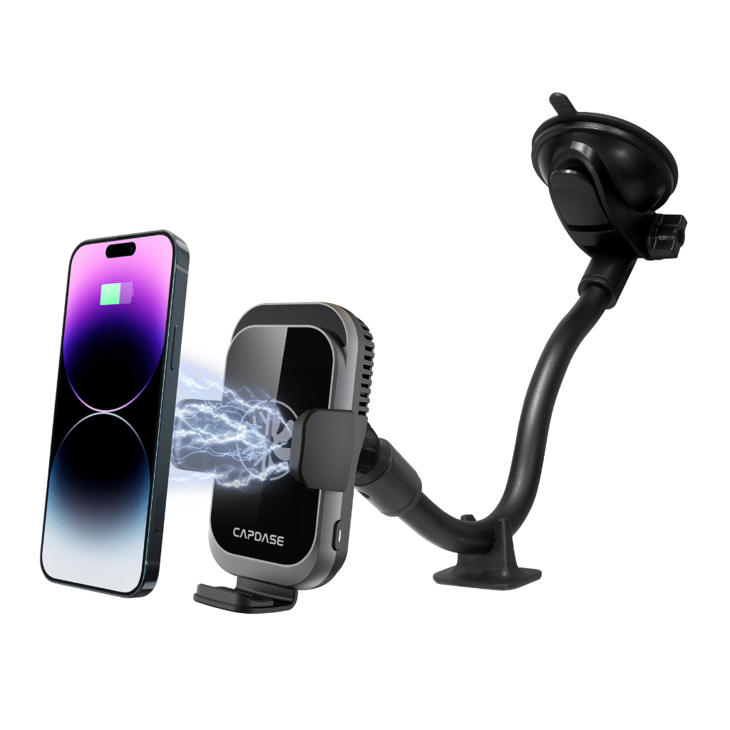 CAPDASE A-CM Power II Ceramic Cooling Fast Wireless Charging Auto-Clamp ...