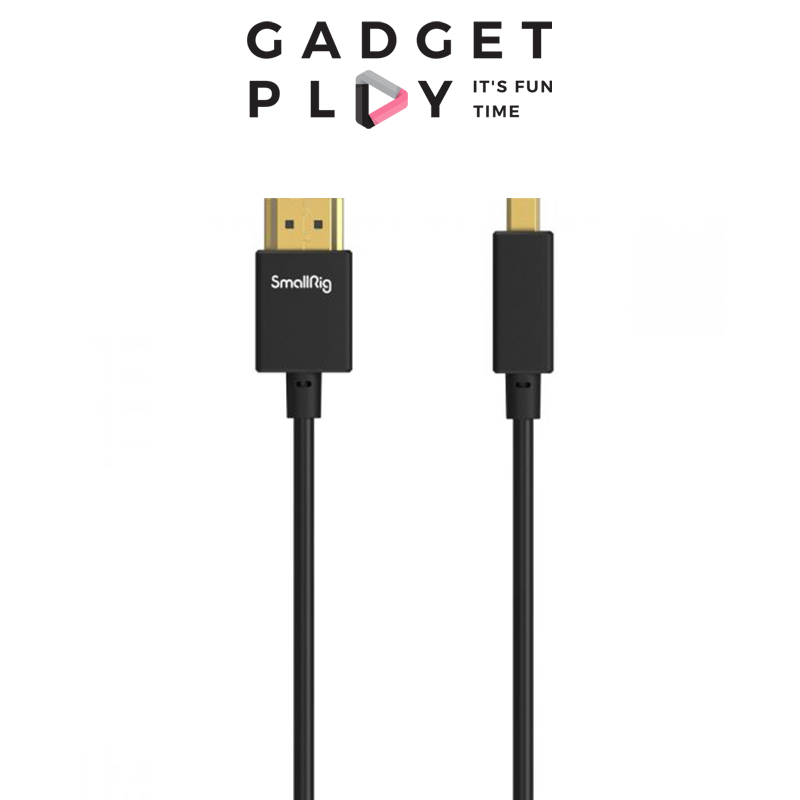 thumbnail image 2 of Seadream Short Ultra Slim Micro HDMI To HDMI Cable Adapter 4K 60Hz Ethernet Audio Return HDR HDMI 2.0 Cable Black 1.64Feet 2 of 12
