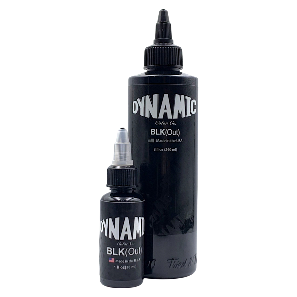 Tattoo Ink DYNAMIC INK BLK(OUT) สำหรับรอยสัก สีดำสนิท และ งานสักสีดำ ...