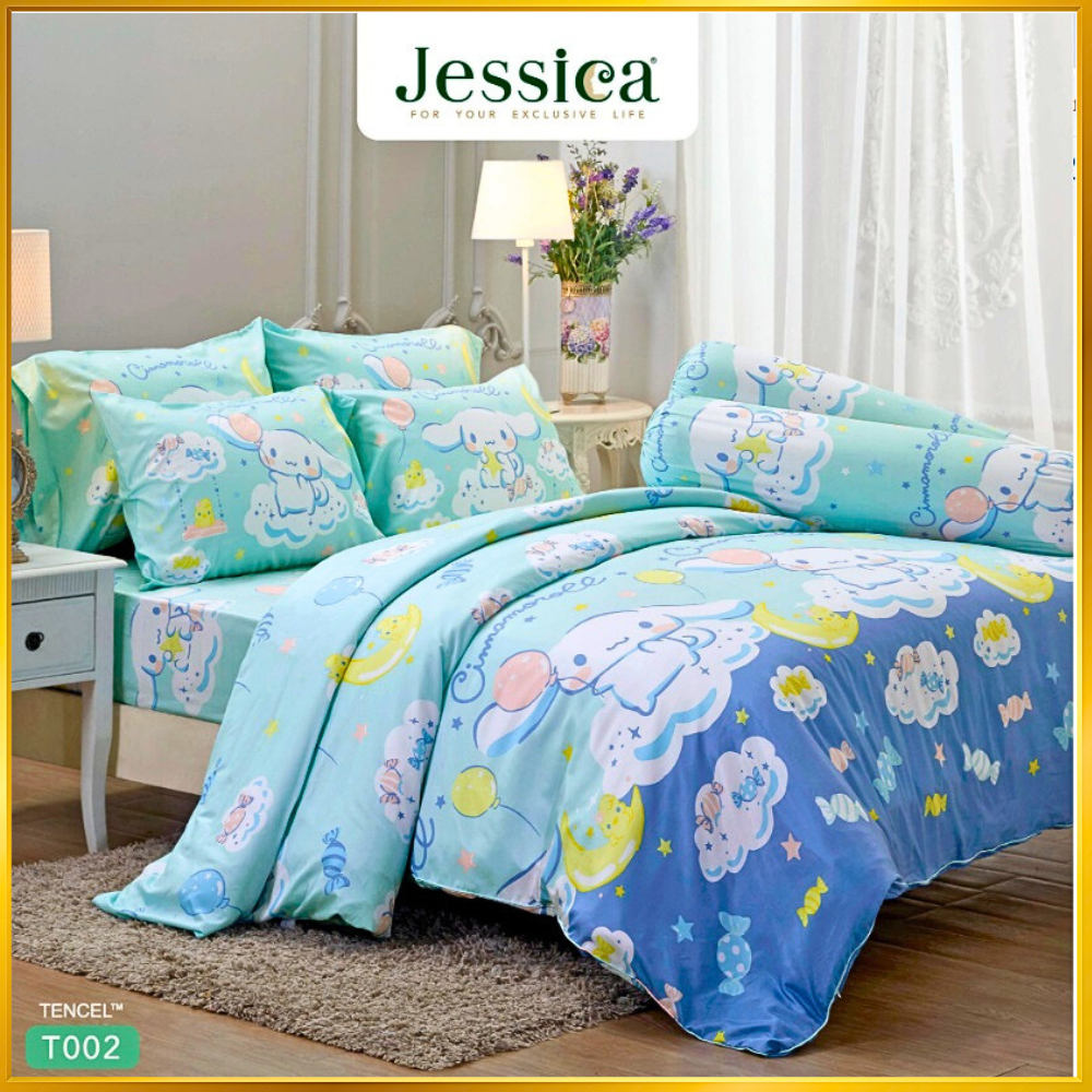 ชุดผ้าปูที่นอน + ผ้านวม JESSICA ( T ) ทอ500เส้นด้าย เส้นใยเซลลูโลส ...