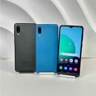 โปรโมชั่น Flash Sale : Samsung A02 โทรศัพท์มือสองสภาพสวย หน้าจอ 6.5 นิ้ว แรม3 รอม32 แบตเตอรี่ 5000mAh แอนดรอยด์ 11 แถมฟรีชุดชาร์จ