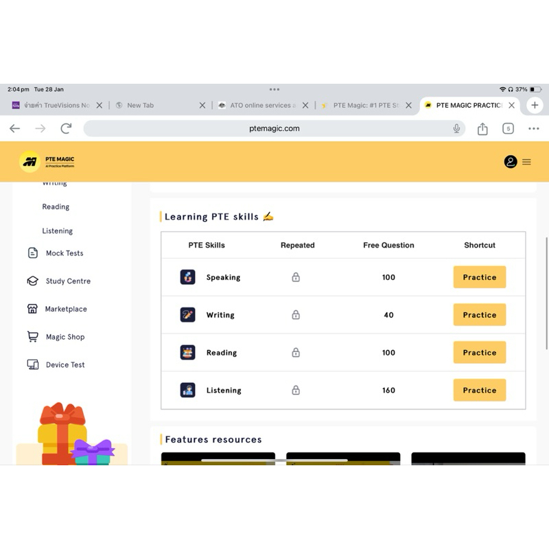 ส่งต่อ PTE magic mock test+Ai platform | Shopee Thailand