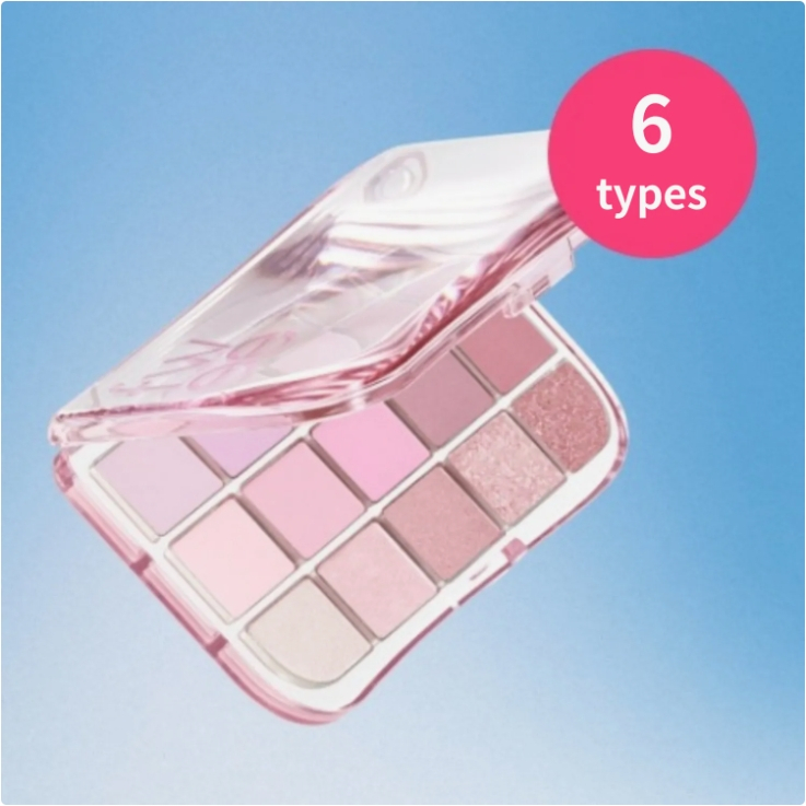 Fwee More Mood Eyeshadow Palette 12g 6 Colors (Nude, Coral, Pink, Red ...