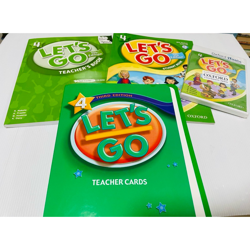 แท้ สภาพดี แบบเรียน+คู่มือครู+Cards+CD ITools ภาษาอังกฤษ Let’s Go ป.4 ...