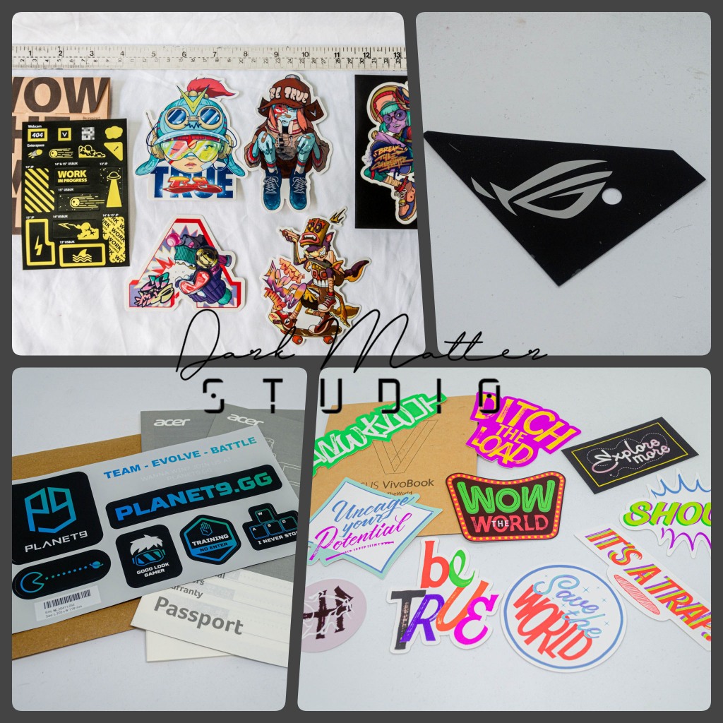 [ถูกที่สุดในโลก] SET #2 Sticker แต่ง Case PC, Notebook สติ๊กเกอร์แถมของ ...