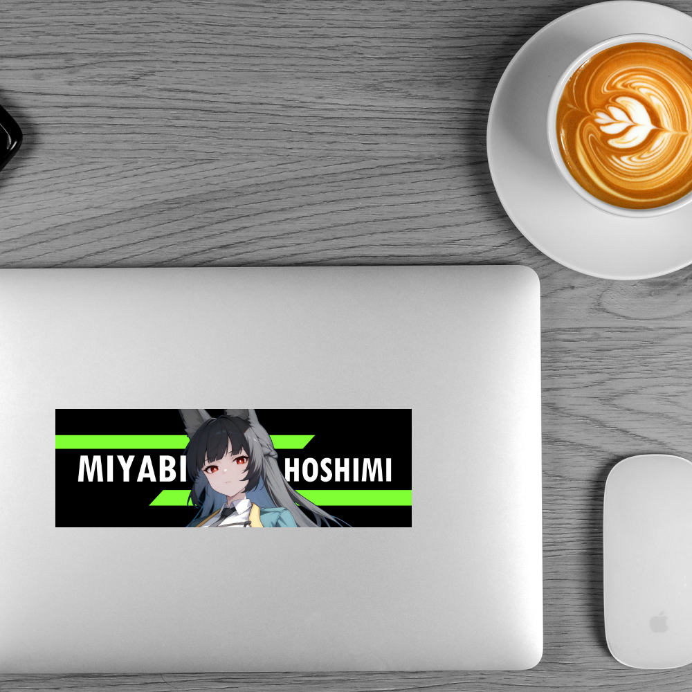 Miyabi zzz สติ๊กเกอร์ 2 แผ่น Slap Sticker Hoshimi Miyabi Zenless Zone ...