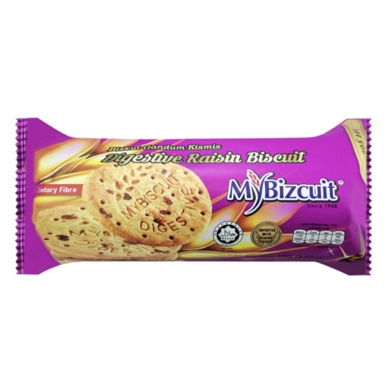 MYBIZCUIT Digestive Raisin Biscuit 250 g. - มายบิสกิต ไดเจสทีฟ เรซิน บิ ...