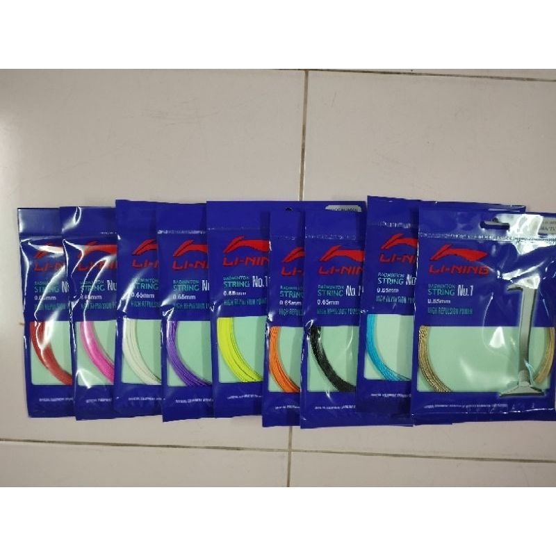 Li-Ning AXJJ018 Corde De Badminton N°1 Haute Répulsion 0.65mm 10m