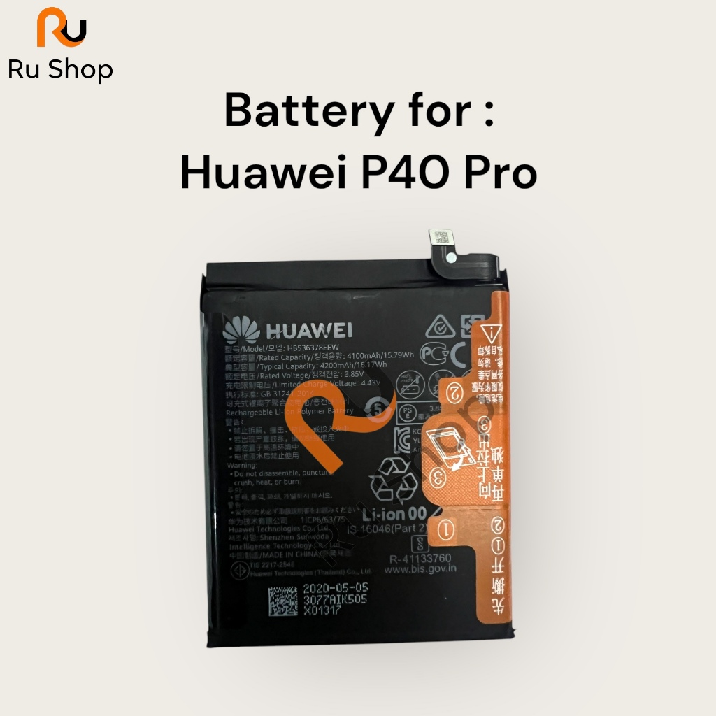 BATTERIA HB486586ECW PER HUAWEI MATE 30 / P40 LITE / NOVA 6 SE / NOVA