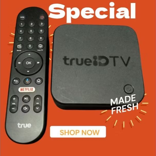 กล่อง TRUE ID V.2 (Android TV) มือสองสภาพใหม่นางฟ้า, สั่งงานด้วยเสียง ...