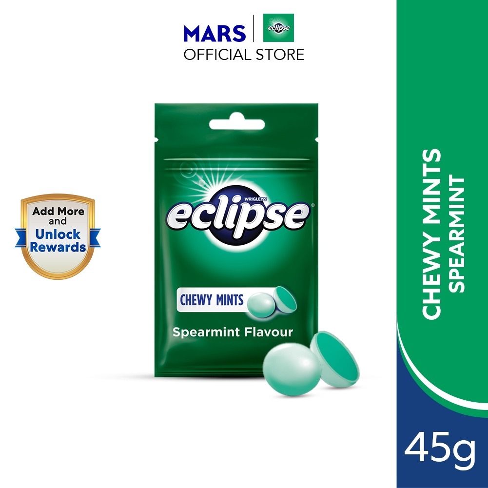 Eclipse Chewy Mints ลูกอมรสมิ้นท์ เคี้ยวหนึบ รสชาติหอม เย็นสดชื่น ดับ ...
