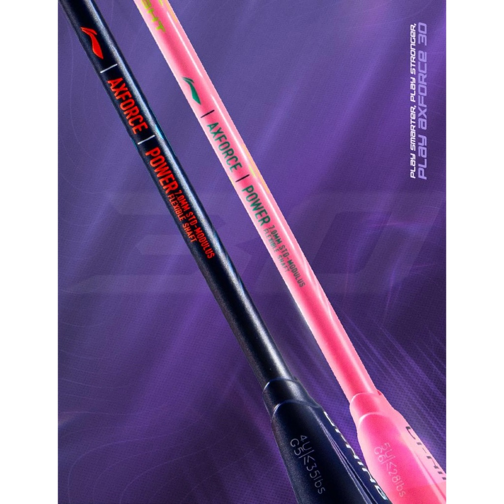 LI-NING ไม้แบดมินตัน Li-Ning Axforce 30 Ex-Strong & Ex-Light แถม