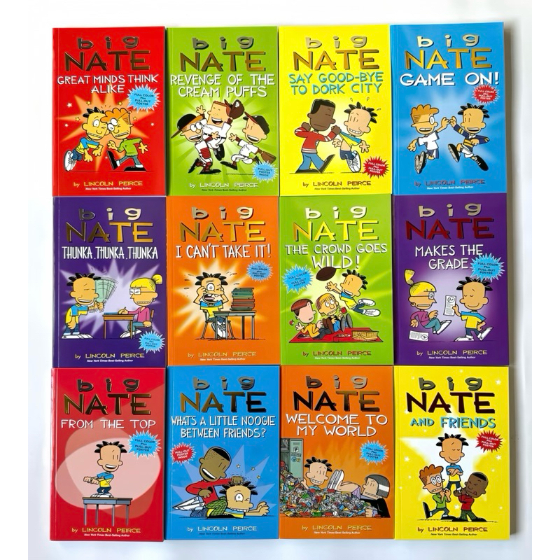 Big Nate Comics 12 Book Set，No Box จำนวน 12 เล่ม ภาพสี หนังสือภาษา ...