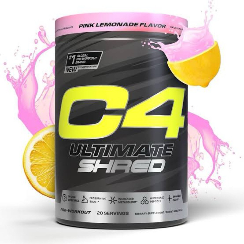 C4 Ultimate Shred Pre Workout Powder 20 Servings Cherry Limeade เพิ่ม ...