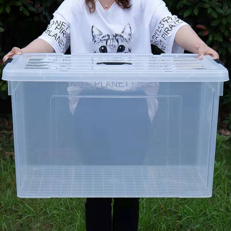 กล่องเก็บของ BOX ความจุสูง กล่องพลาสติก กล่องเก็บของ โปร่งใส เก็บเสื้อผ้า ได้เก็บของเล่น ⚡การลดราคาแบบจำกัดเวลา⚡ - 2