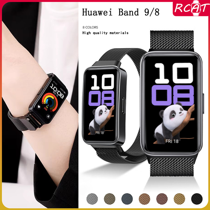 สายรัด Milanese Loop สำหรับ Huawei Band 10 Huawei Band 9 8 สแตนเลส ...