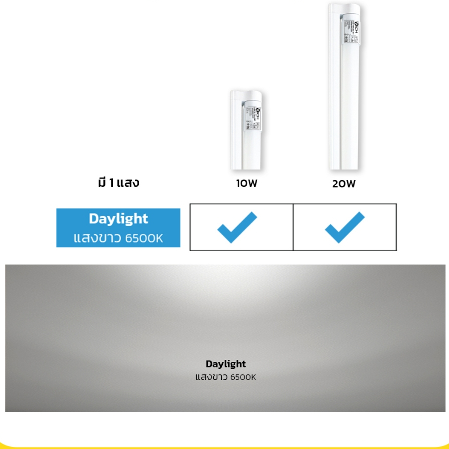 ENRICH ชุดรางหลอดไฟ LED Wisdom Plus 10W 20W ขั้ว G13 ชุดเซ็ทหลอดนีออน ...